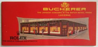 Bucherer & Rolex Watches Vintage Sales Brochure 36 Pages