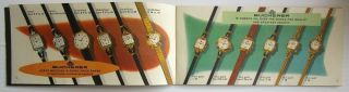 Bucherer & Rolex Watches vintage sales brochure 36 pages 3