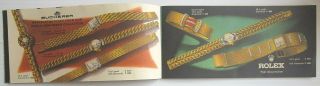 Bucherer & Rolex Watches vintage sales brochure 36 pages 4