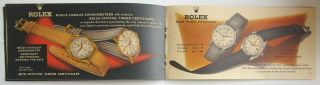 Bucherer & Rolex Watches vintage sales brochure 36 pages 6