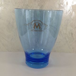 Vintage Mumm Napa Champagne Ice Bucket Blue Acrylic Cuvee M 10.  5 "