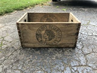 Rare Antique Iroquois Brewery Wooden Beer Crate Case Buffalo,  N.  Y.  C.  1933 Ibc