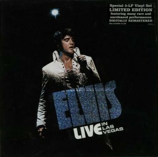 Elvis Presley Live In Las Vegas 5 Vinyl Lp Box Set
