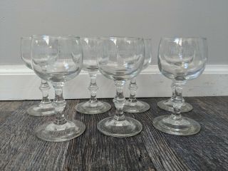 7 Vintage The Christian Brothers Napa Valley Stemmed Wine Brandy Tasting Glasses