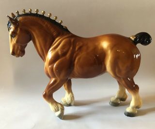 Vintage Breyers Clydesdale Horse With Muscles 80 1960s