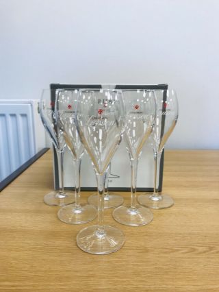 6 X Lanson Champagne Glasses