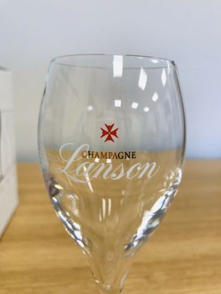 6 X Lanson Champagne Glasses 2