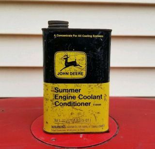 Vintage John Deere Summer Engine Coolant Conditioner Oil Can - Nos Old Stock