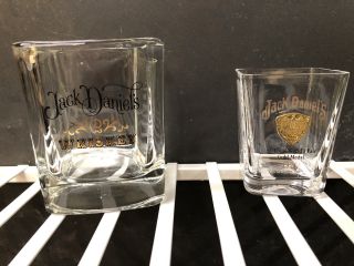 Jack Daniels Whisky Glasses 1904 World’s Fair Lead Crystal Cocktail Shot