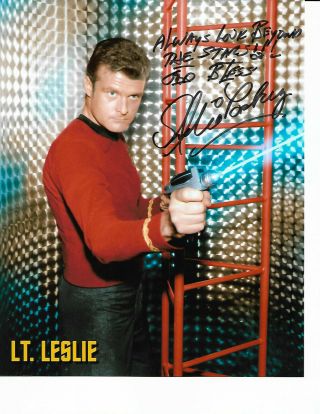 Eddie Paskey " Lt.  Leslie - Star Trek " 1960s Signed 8x10 