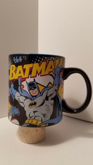 Batman Dc Comics Large 20 Oz.  Ceramic Coffee Mug Comic Book Design