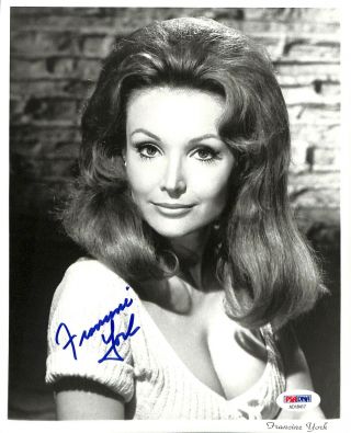 Francine York Psa/dna Autographed Signed 8 X 10 Photo Certified Actress