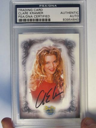Clare Kramer Psa/dna Certified Autograph Signed Trading Card