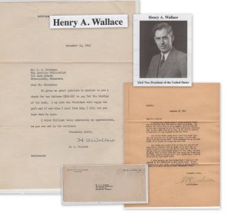 Henry Wallace,  Vice President On Letter Of 1943,  With Franked Envelope (6513
