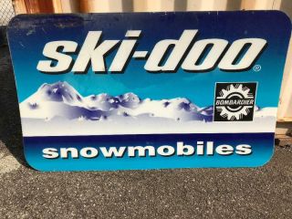 Ski Doo Sign Ski - Doo Dealer Sign Ski Doo Snowmobile Sign
