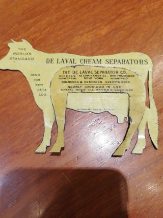 tin postcard De Laval cream separators cow around 1930 tin sign 2