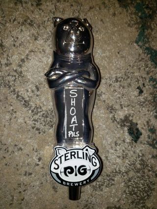 Sterling Pig Beer Tap Handle Extremely Rare Less Than 10 Known To Exist