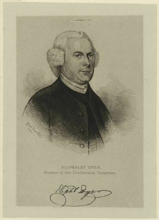 Eliphalet Dyer member of Continental Congress signed manuscript. 3