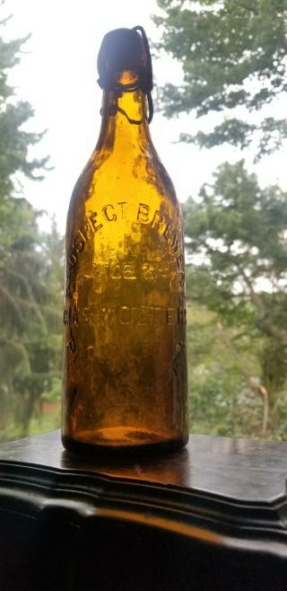 Prospect Brewery Chas Wolters Philadelphia Pa Yellow/amber Antique Beer Bottle