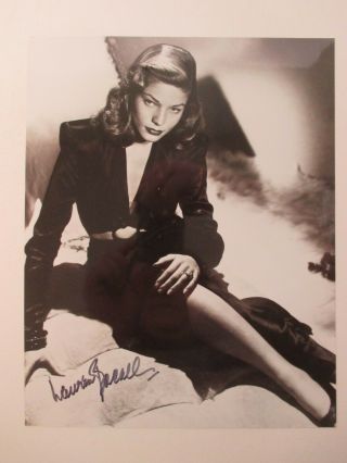 Lauren Bacall Autographed 8x10 " Signed Photo Movie Actress The Big Sleep Picture