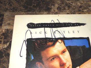 Rick Astley Rare Signed Autographed Never Gonna Give You Up 12 