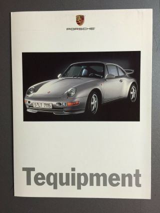 1996 Porsche 911 Type 996 Tequipment Showroom Sales Folder,  Brochure Rare L@@k