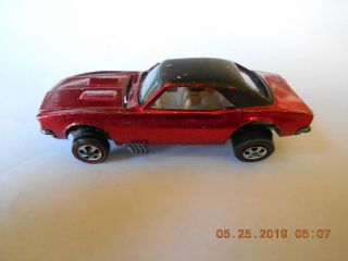 Hot Wheels Redline 1967 Camaro,  Red With Black Roof,  All,  Check This Out 2