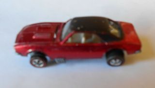 Hot Wheels Redline 1967 Camaro,  Red With Black Roof,  All,  Check This Out 7