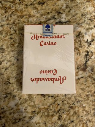 Rare Vintage 1978 Deck Ambassador Las Vegas Casino Playing Cards