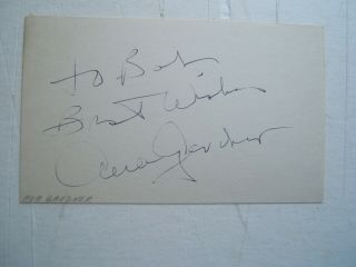 Ava Gardner Signed/autograph Card