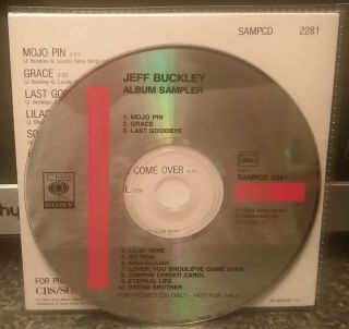 Jeff Buckley Grace (Columbia Spanish promotional signed CD) 1994. 3