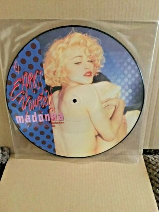 Madonna Express Yourself 12 " Picture Disc Uk 1989 W2948tp