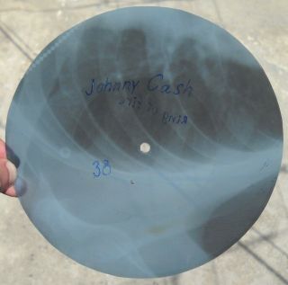 Johnny Cash - Ring Of Fire - Unique Ussr Georgian X - Ray Roentgen Ribs Record