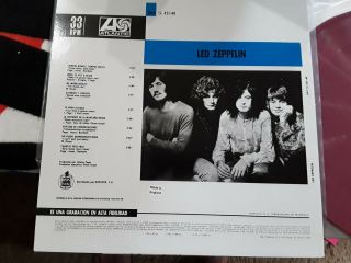 Led Zeppelin Estereo swirl vinyl colored lp Spain rare near import Atlantic 2