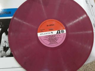 Led Zeppelin Estereo swirl vinyl colored lp Spain rare near import Atlantic 3