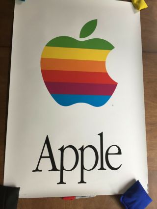 1990s Era Apple Computer Logo Poster 24 X 36 "