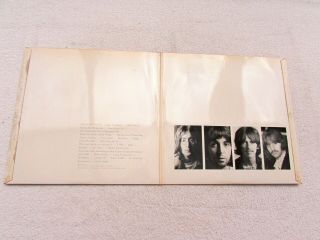 THE BEATLES LP WHITE ALBUM ORIG UK 1968 APPLE 1st MONO PMC No 0098517 INSERTS 4