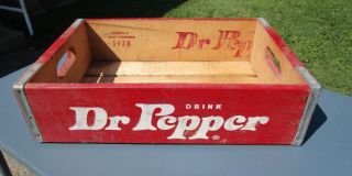 Vintage Dr Pepper Wooden Crate 1978 Chattanooga Crate