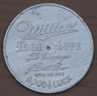 Miller High Life Beer 1952 Green Bay Packers Good Luck And Schedule Token