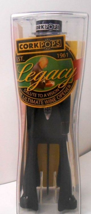 Cork Pops Legacy Wine Bottle Opener With Cartridge Wine Accessory