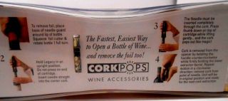 Cork Pops Legacy Wine Bottle Opener With Cartridge Wine Accessory 3