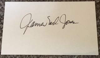 James Earl Jones Hand Signed Autograph Card Darth Vader - Actor - Star Wars
