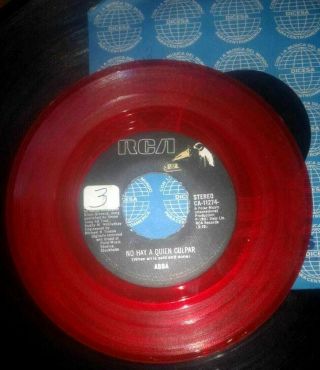 ABBA - Two For The Price Of One / No Hay A Quien Culpar - EL SALVADOR 45 RED VINYL 3