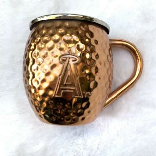 Ketel One Vodka Moscow Mule Copper Mug Anaheim Angels Hammered Cup Rare 3