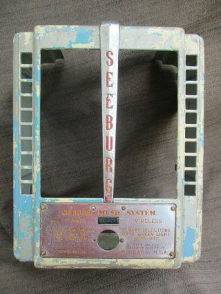 Vintage 1940s 1946 1947 1948 Seeburg Wall - O - Matic Jukebox Steel Face Cover