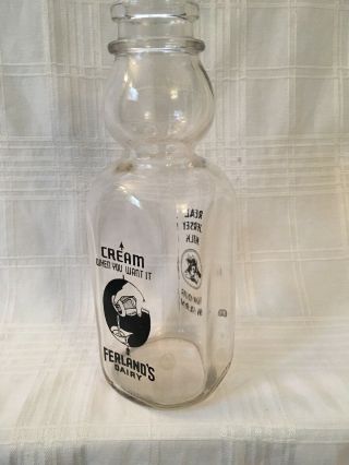 Vintage Quart Milk Bottle Ferland 