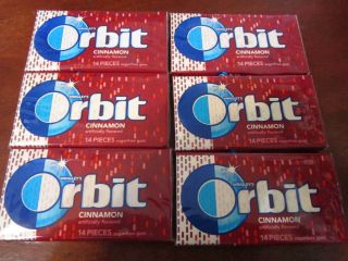 Orbit Gum Cinnamon Flavor (6 Collector Packs) Discontinued