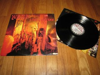 W.  A.  S.  P.  - Live.  In The Raw - Capitol Records Lp