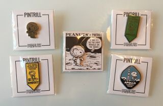 Sdcc 2019 Peanuts Exclusive Enamel Snoopy Pin Set Of 5 Pintrill Pins