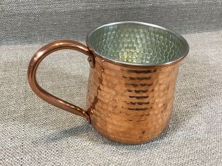 Set Of 2 Williams Sonoma Moscow Mule Cups Mugs Hammered Copper 4